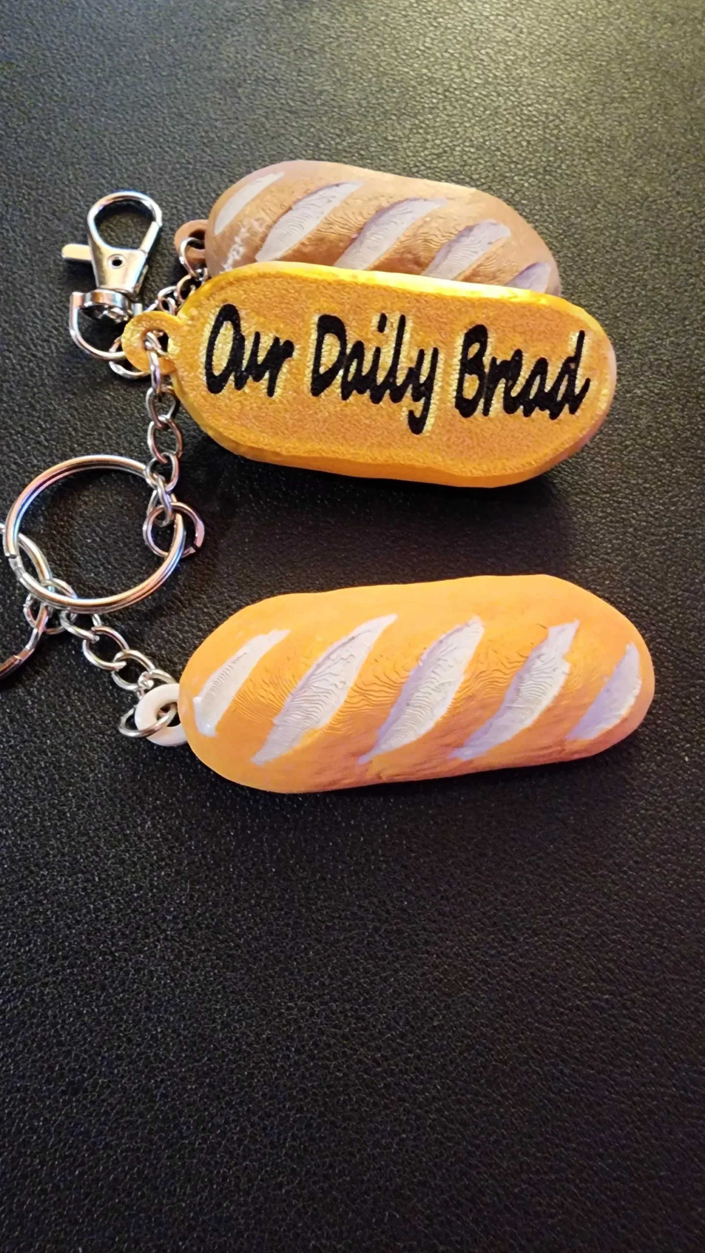 3D Printed Bread of Life Keychain – NFC Daily Bible Verse